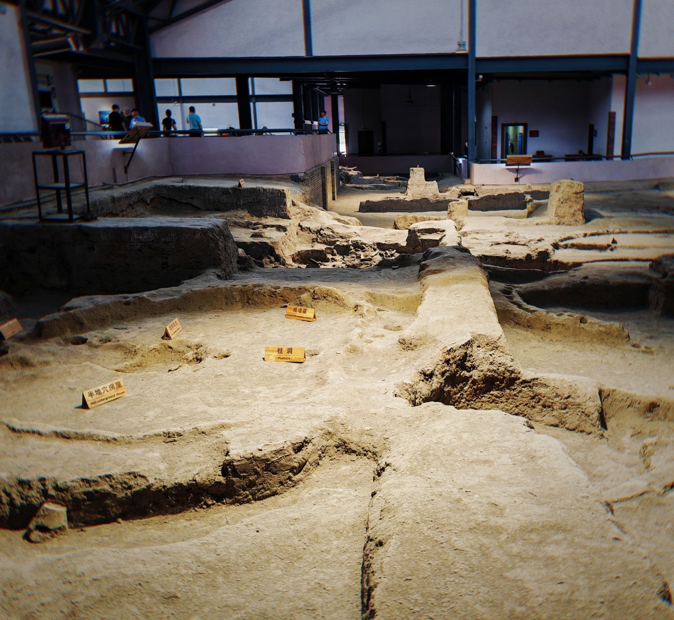 Burial pit with skeletal remains