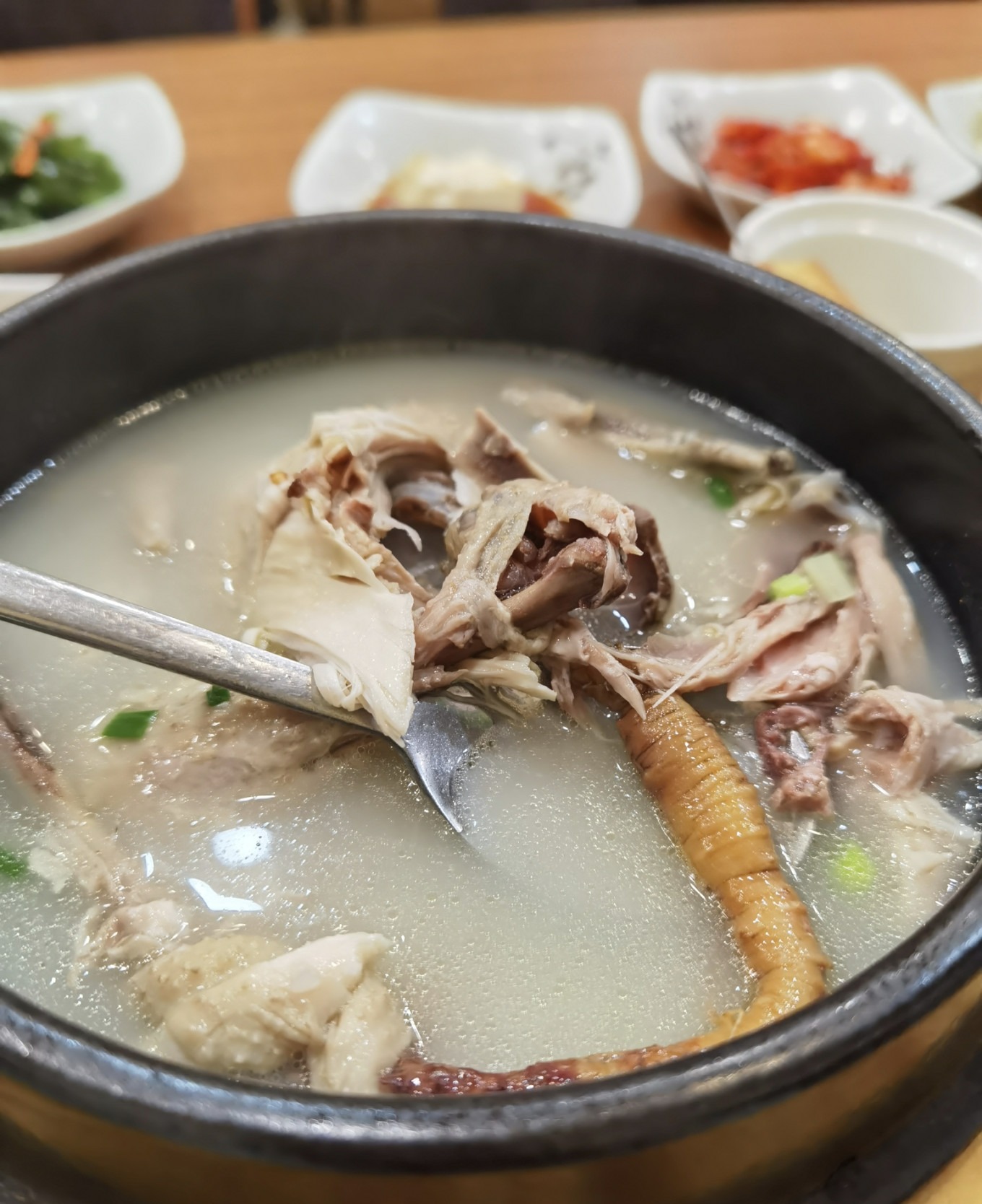 Another view of the meal near Yan'erdao