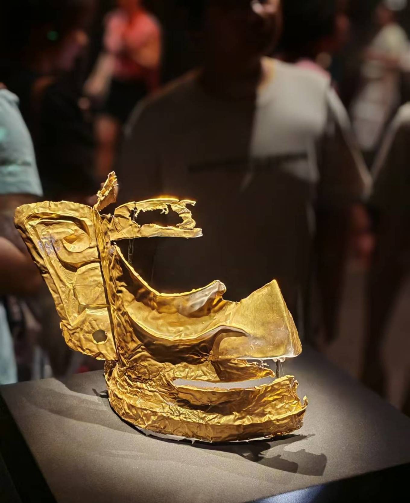 Gold mask from Sanxingdui, one of the most famous artifacts