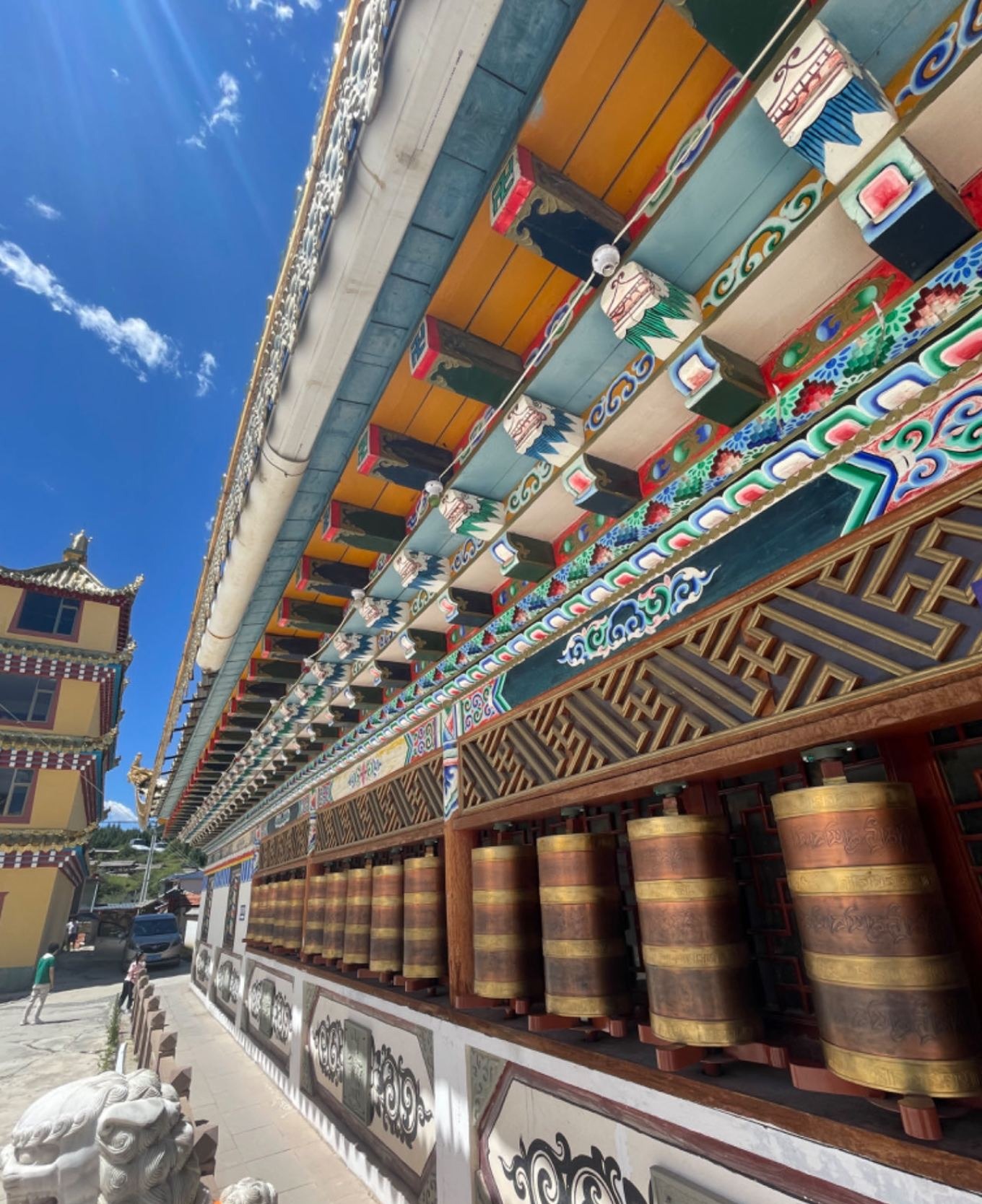 Ornate architecture of Xiaoxitian temple