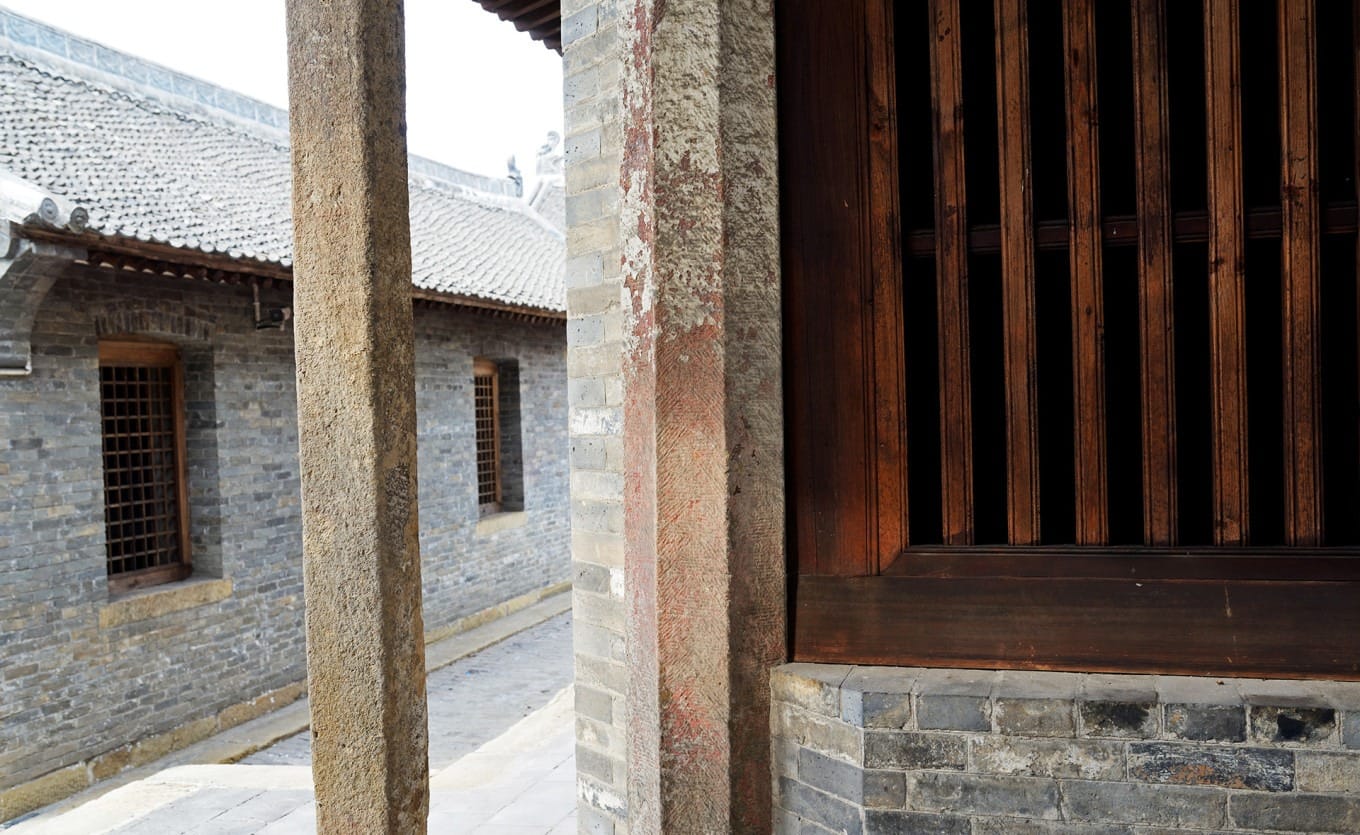 Main hall interior beam frame