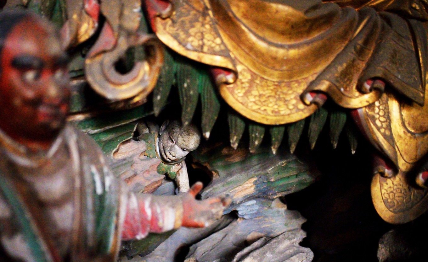 Green lion mount of Manjushri