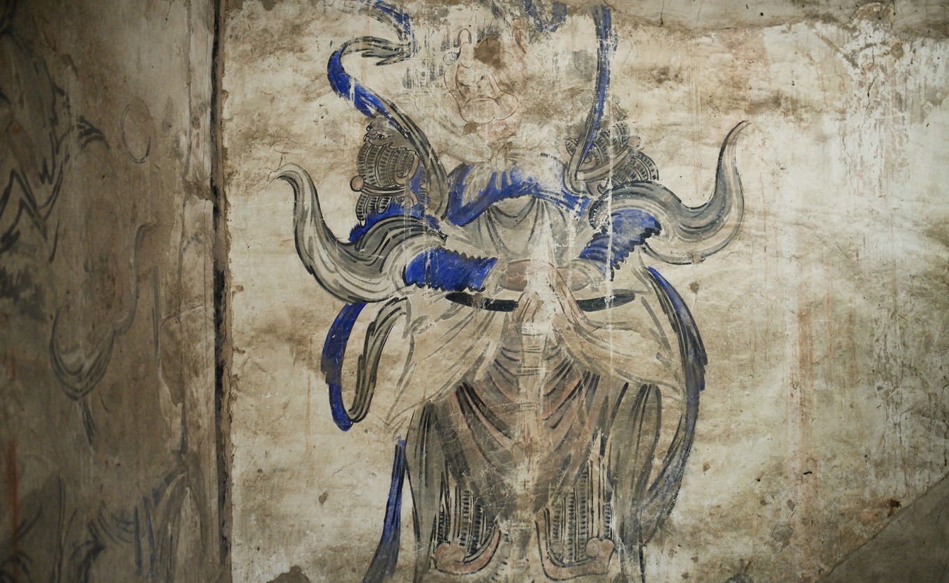 Qing dynasty arhat mural