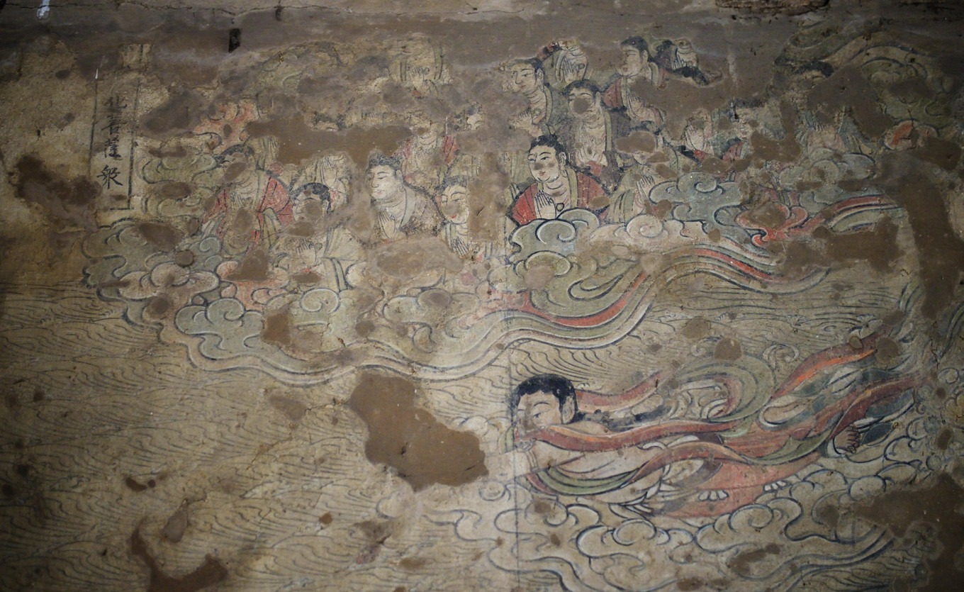 Mural detail of arhat