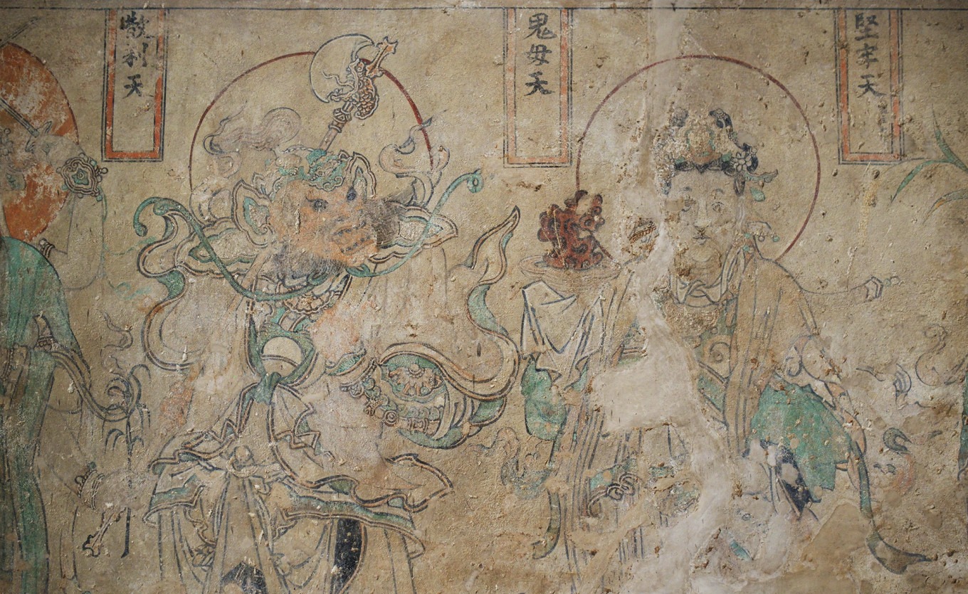 Another view of the north wall mural