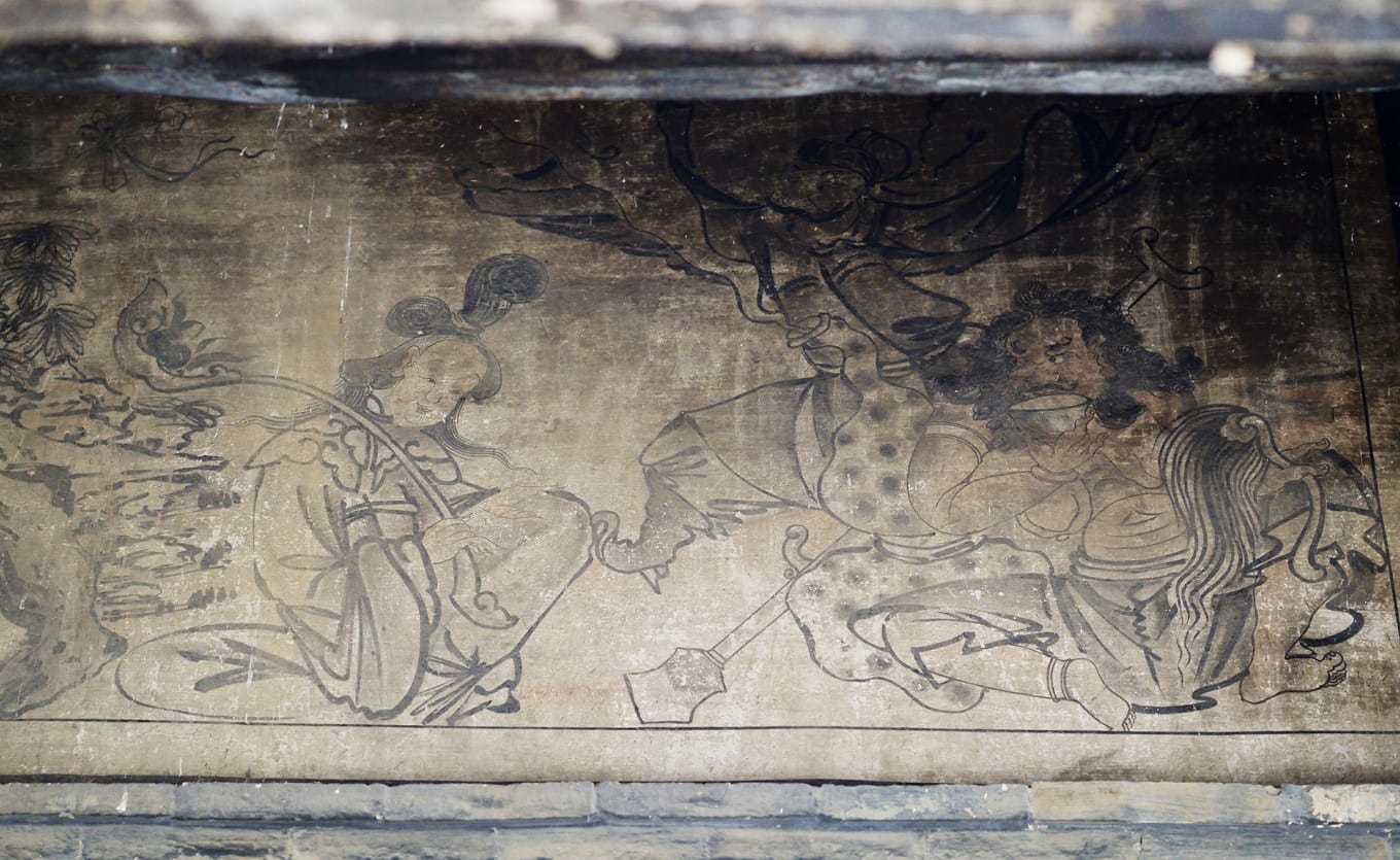 Another section of the Eight Immortals mural