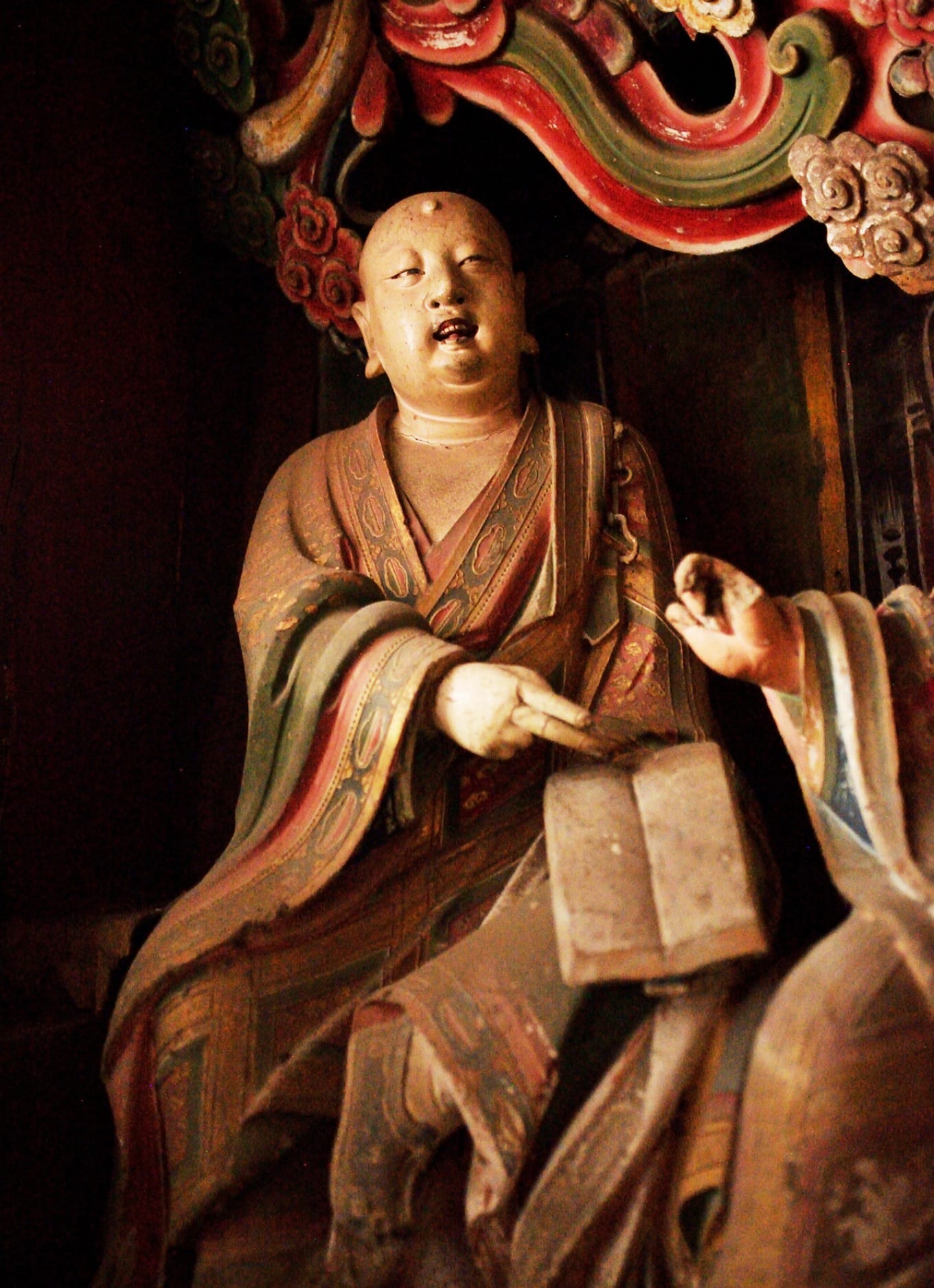 Unidentified Arhat statues on north wall