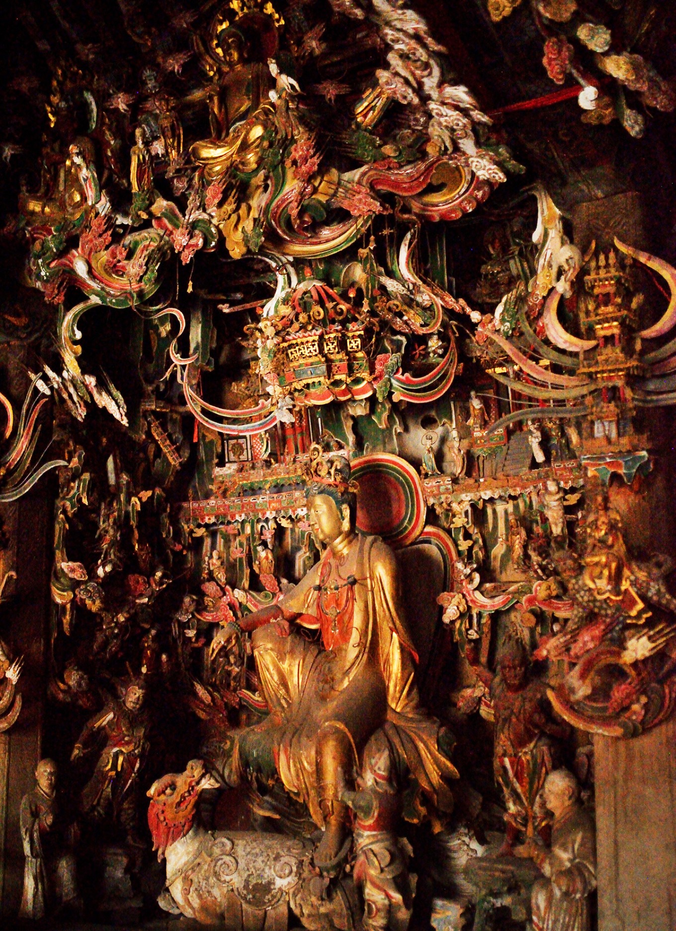 Hanging sculpture of Sudhana's Fifty-Three Visits