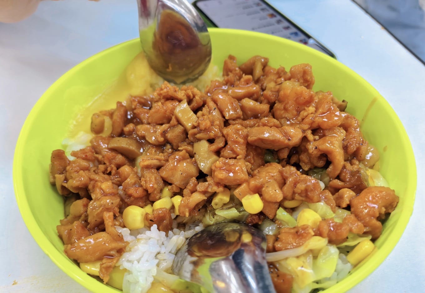 Campus cafeteria interior at XJTU with students eating