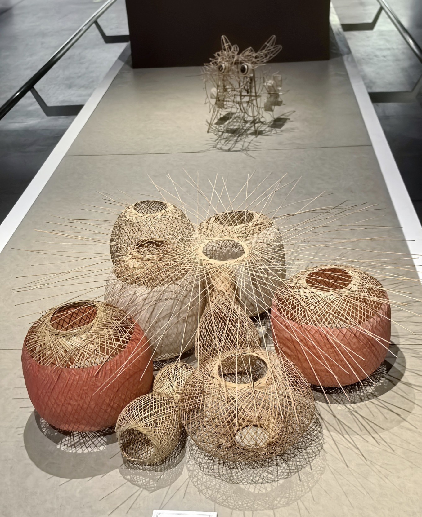 Bamboo-splint lanterns displayed at the museum