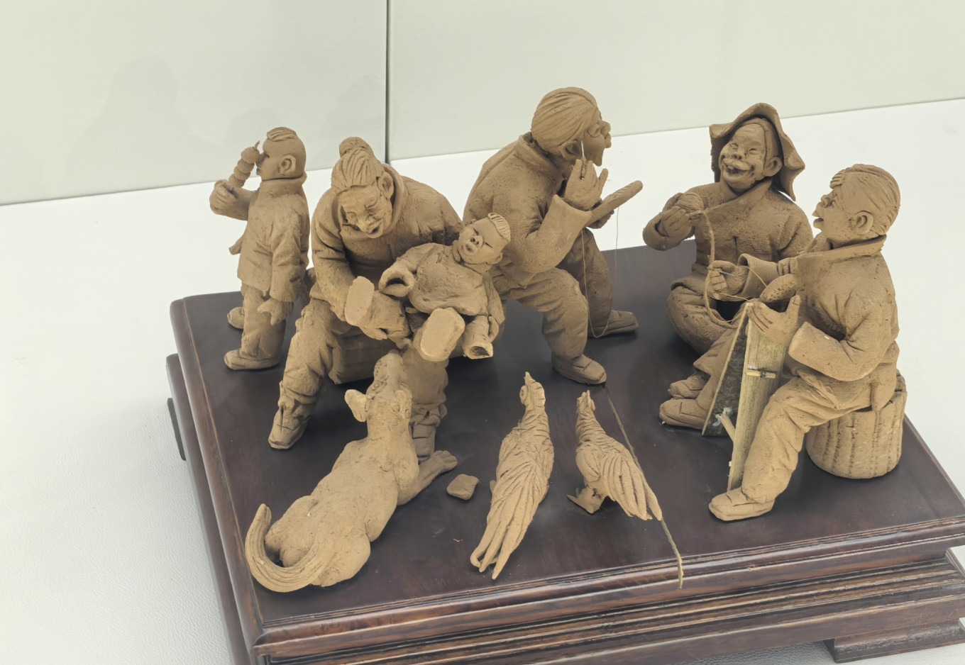 Chang'an clay sculpture works on display