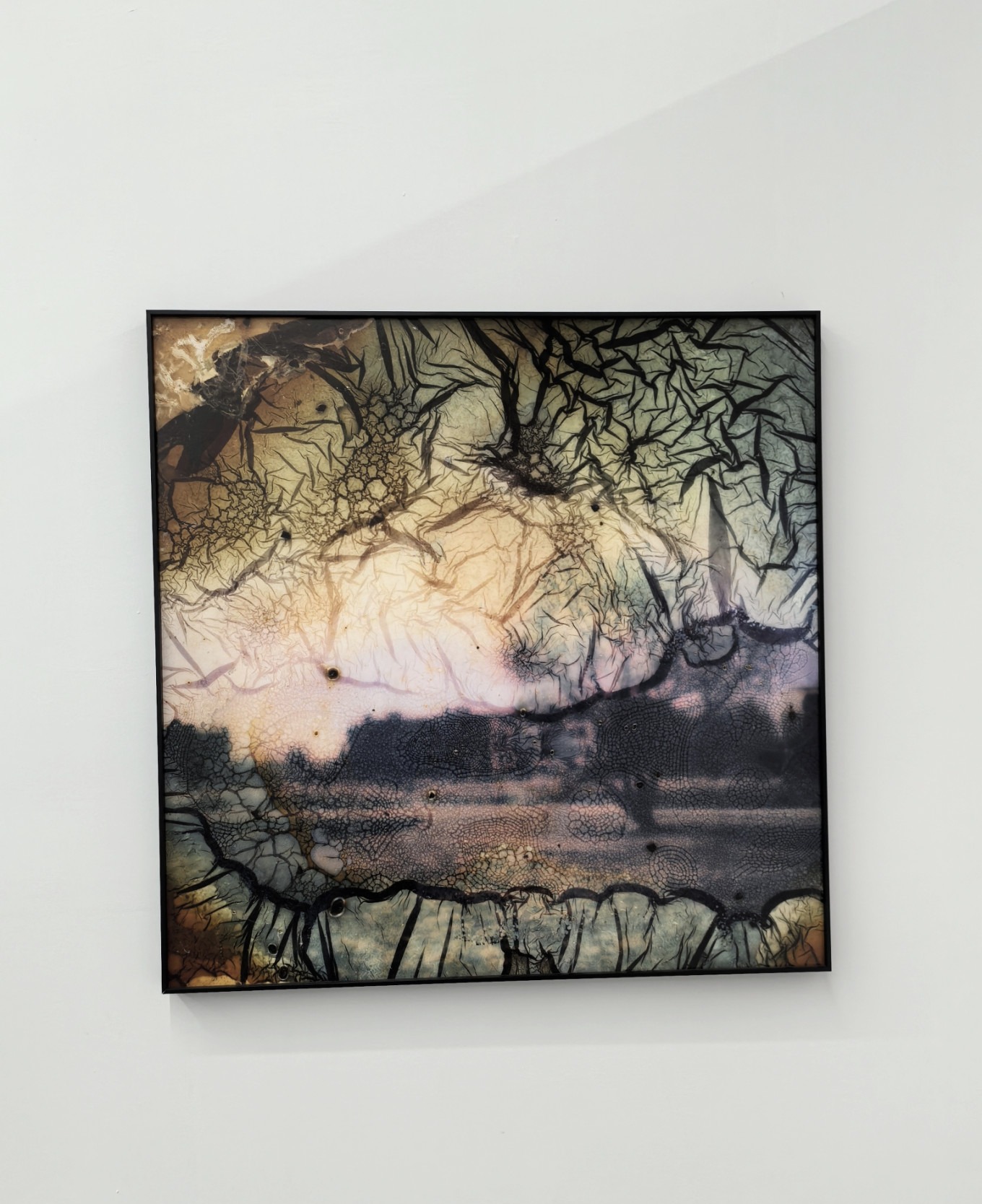 Artwork depicting fog, light, and heart