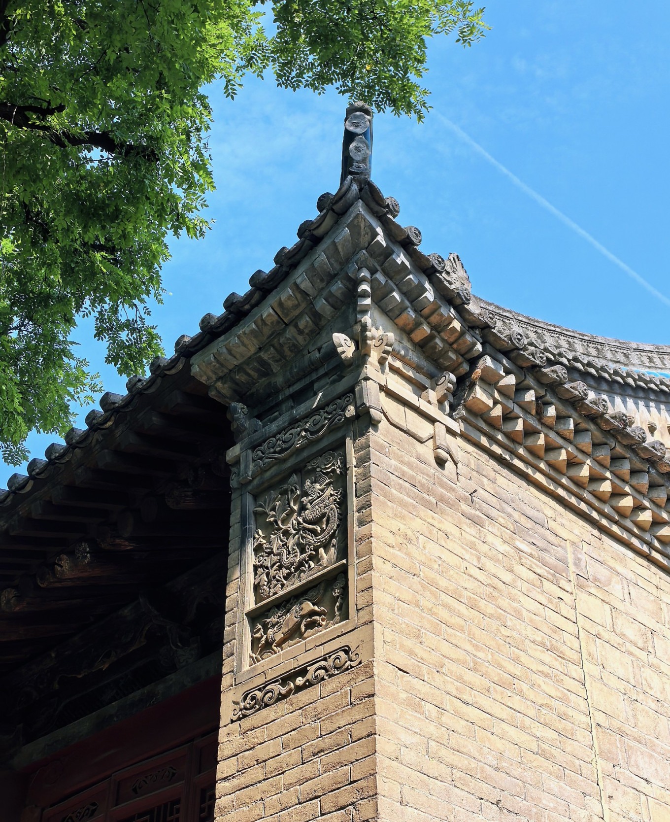 Brick carving display at the museum