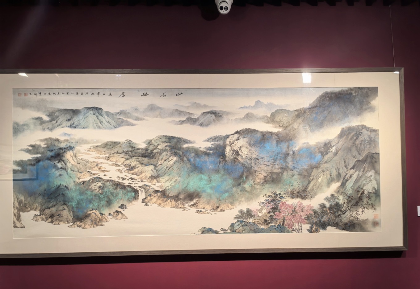 Art gallery on Shuyuanmen Street with a painting priced at 180,000 RMB