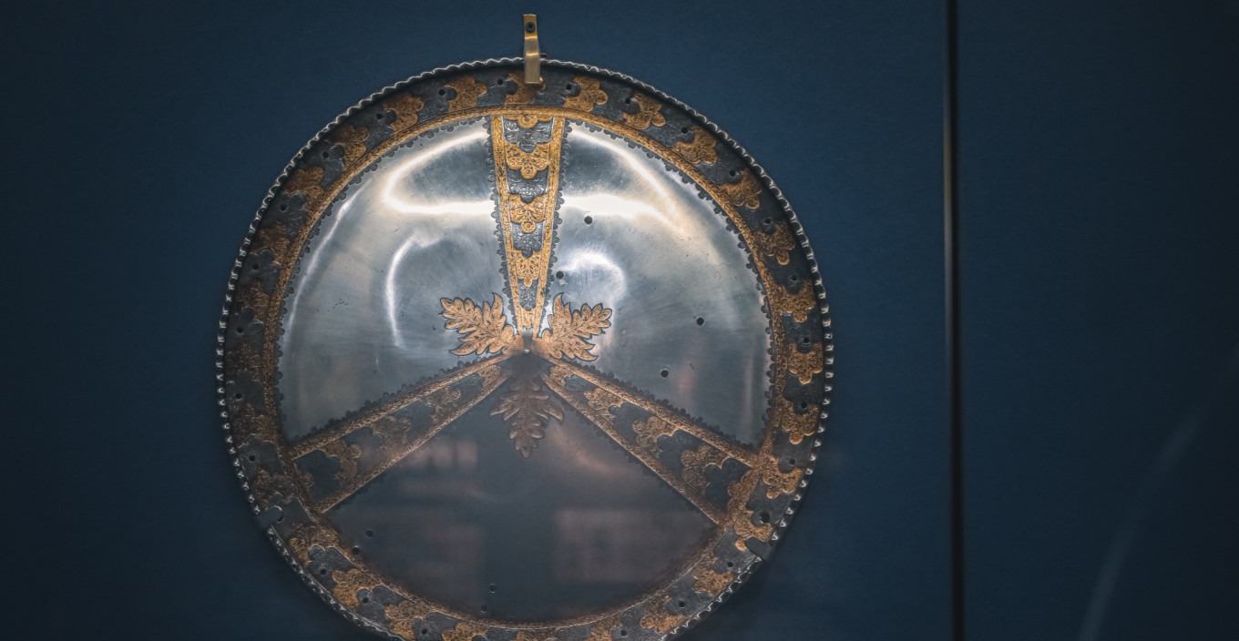 Shield close-up showing details