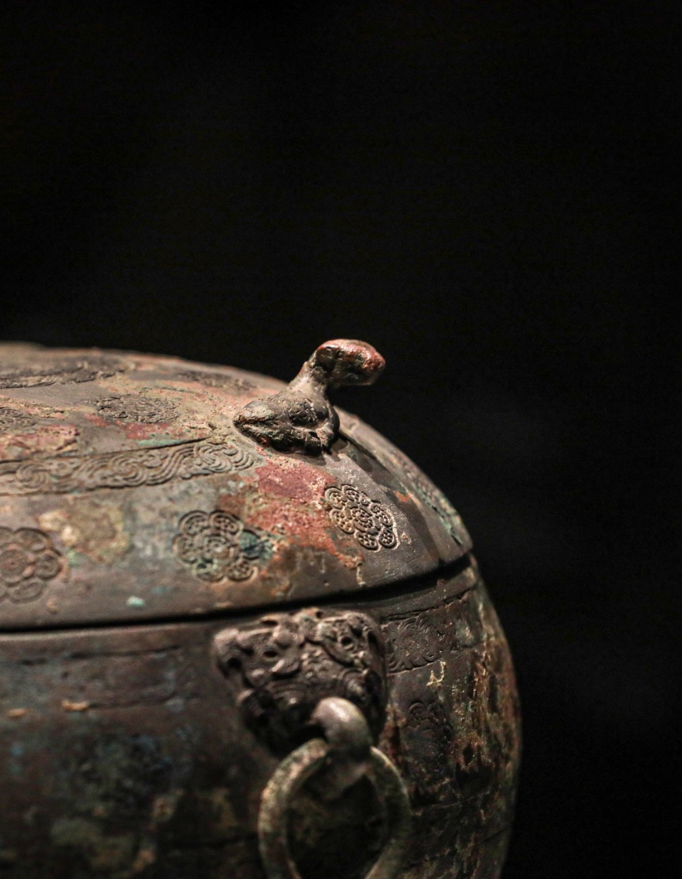 Bronze elk artifact