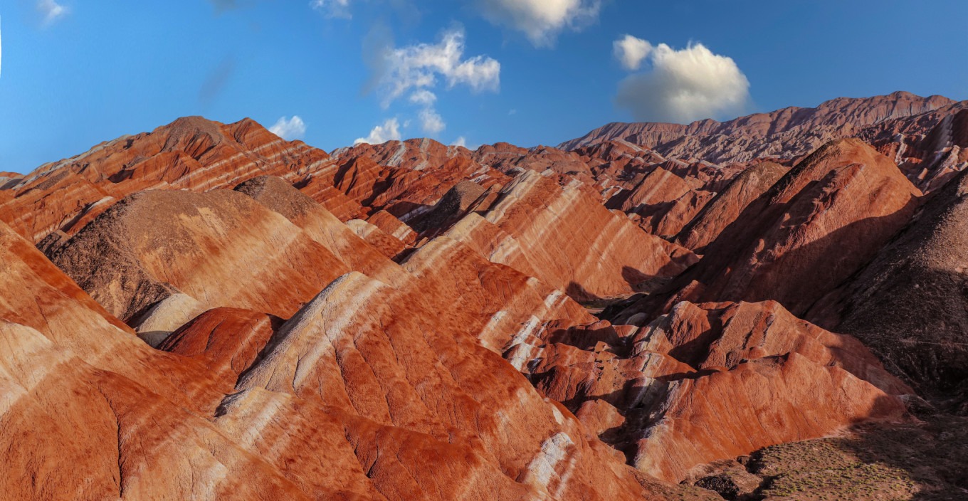 Colorful hills seen from Colorful Cloud Sea Terrace