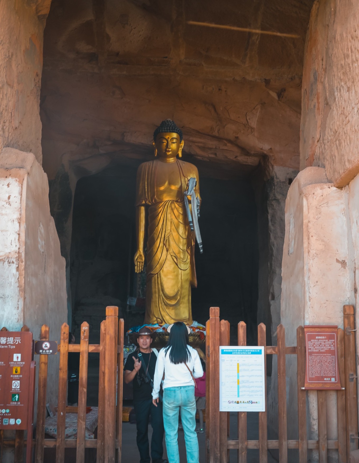 Interior of the Standing Buddha Cave