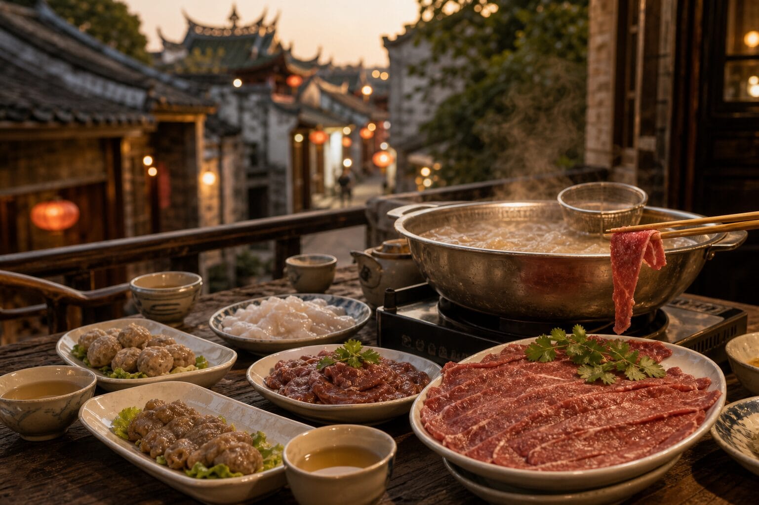 Chaoshan beef hotpot, gongfu tea, local dishes, and old Chaozhou street